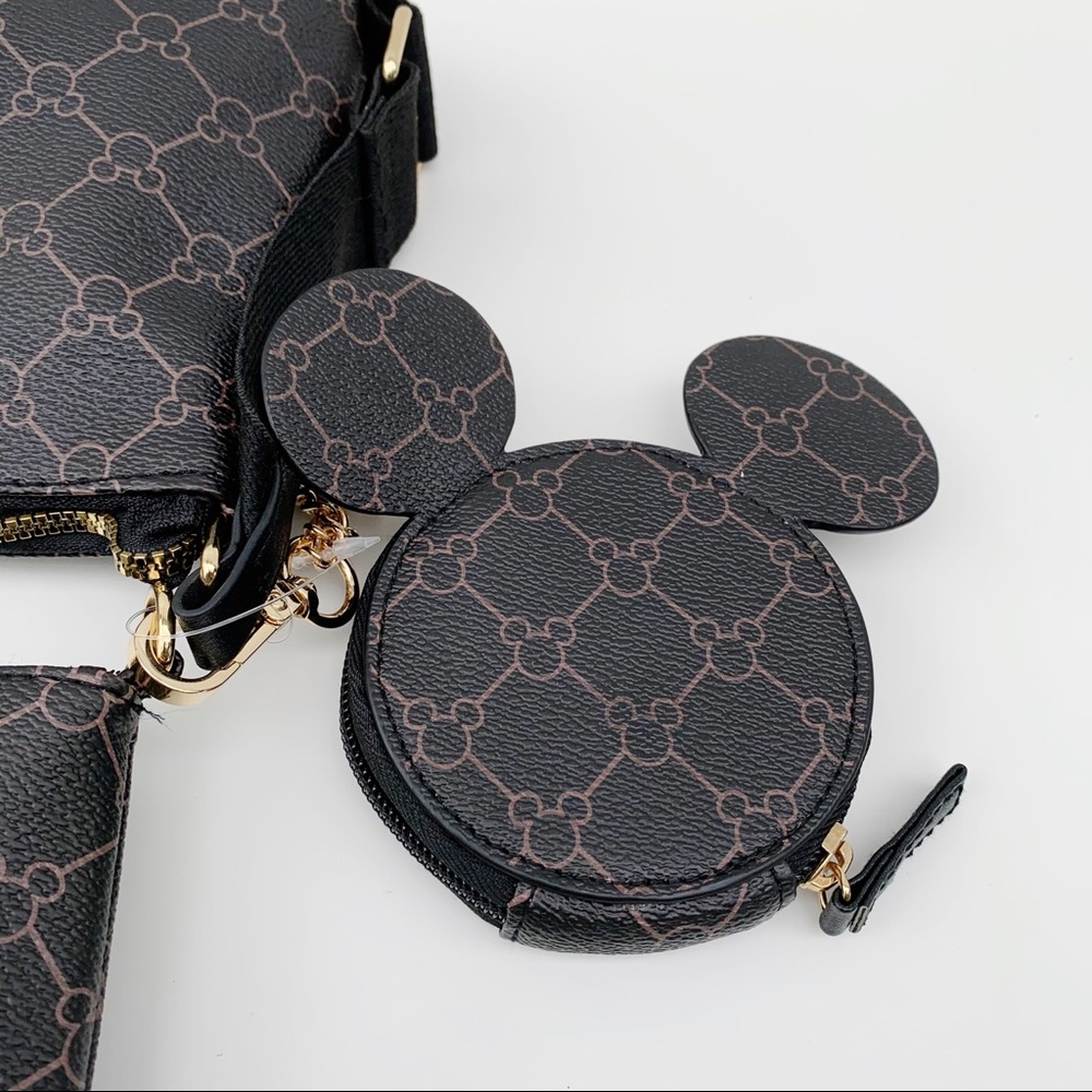 Disney Mickey & Minnie Mouse 3 Piece Crossbody - Picture 8 of 9